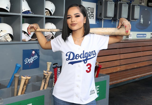 becky g at dodgers game