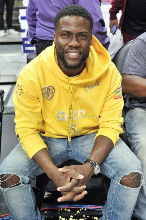 kevin hart at clippers game