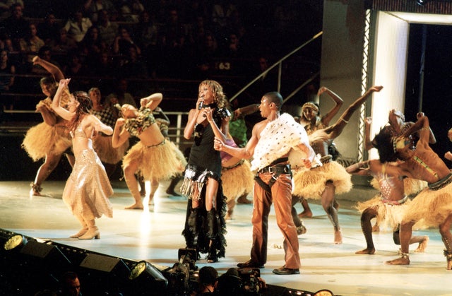 Whitney Houston and Usher 