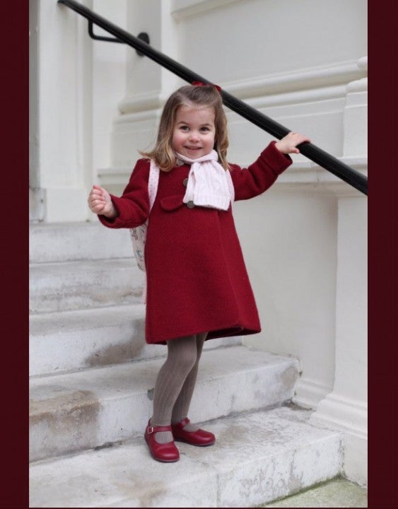 Princess Charlotte's first day of nursery school