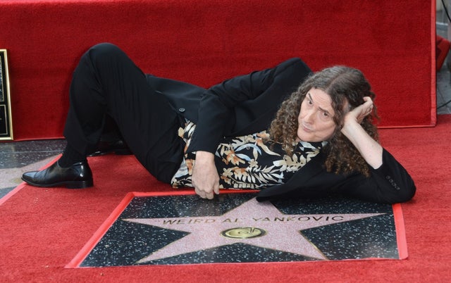 Weird Al Yankovic honored with a star on the Hollywood Walk of Fame on Aug. 27.